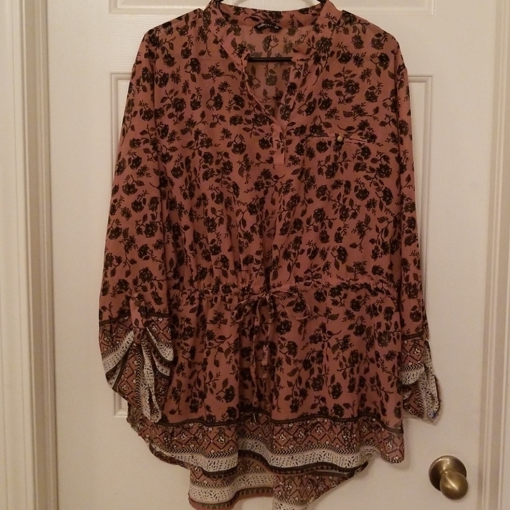🏵 Flower Print Blouse